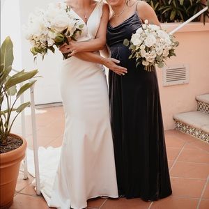 Revelry Maternity Skye Bridesmaids Dress - Indie Blue 8P Maternity